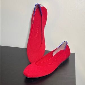 Rothy's Vibrant Red Size 8 Ballet Flats